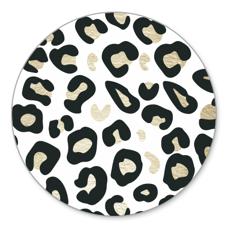 Panterprint goudlook stijlvol beige